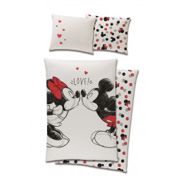 Parure de lit Mickey Mouse MCK219012 / MF1 - 2 pièces - Fermeture à glissière