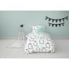 Penguin flannel cotton bedding set for a warm and cozy sleep