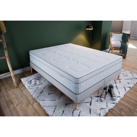 Matelas Mont Blanc : Épaisseur 23 cm, 7 zones adaptées, Souti